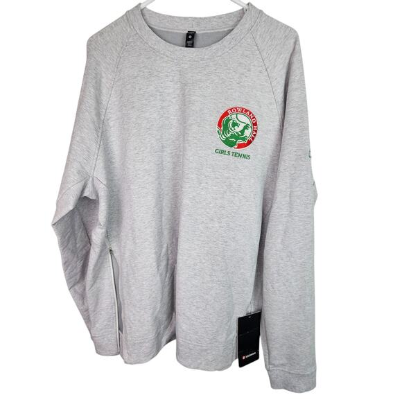 Lululemon City Sweat Crew Pullover Sweatshirt Women 2XL Gray Rowland Hall NEW - Picture 1 of 9